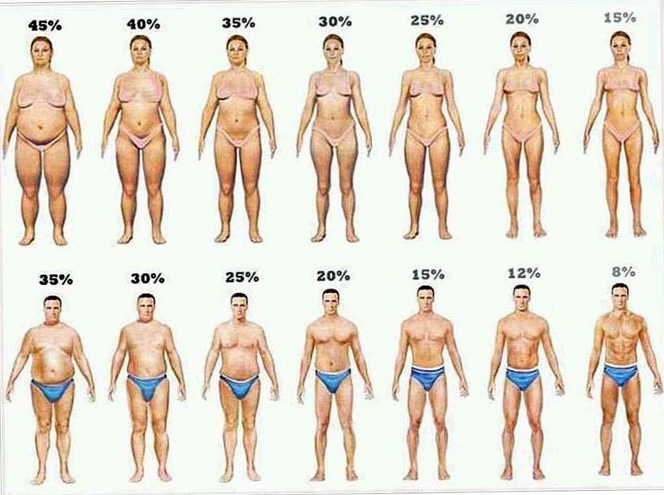 процент телесни мазнини и загуба на тегло при кето диета