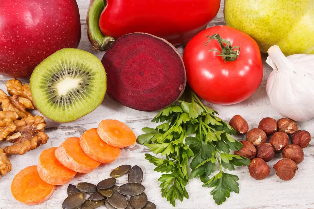 Диетата на пациенти с подагра включва разнообразие от зеленчуци и плодове